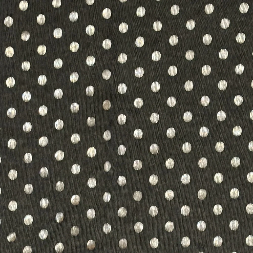 Annie Target Dark Gray with Silver Dots Knit Snap Front Top, NWOT, L (10 / 12)